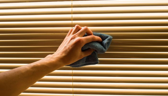 roller blind berjamur