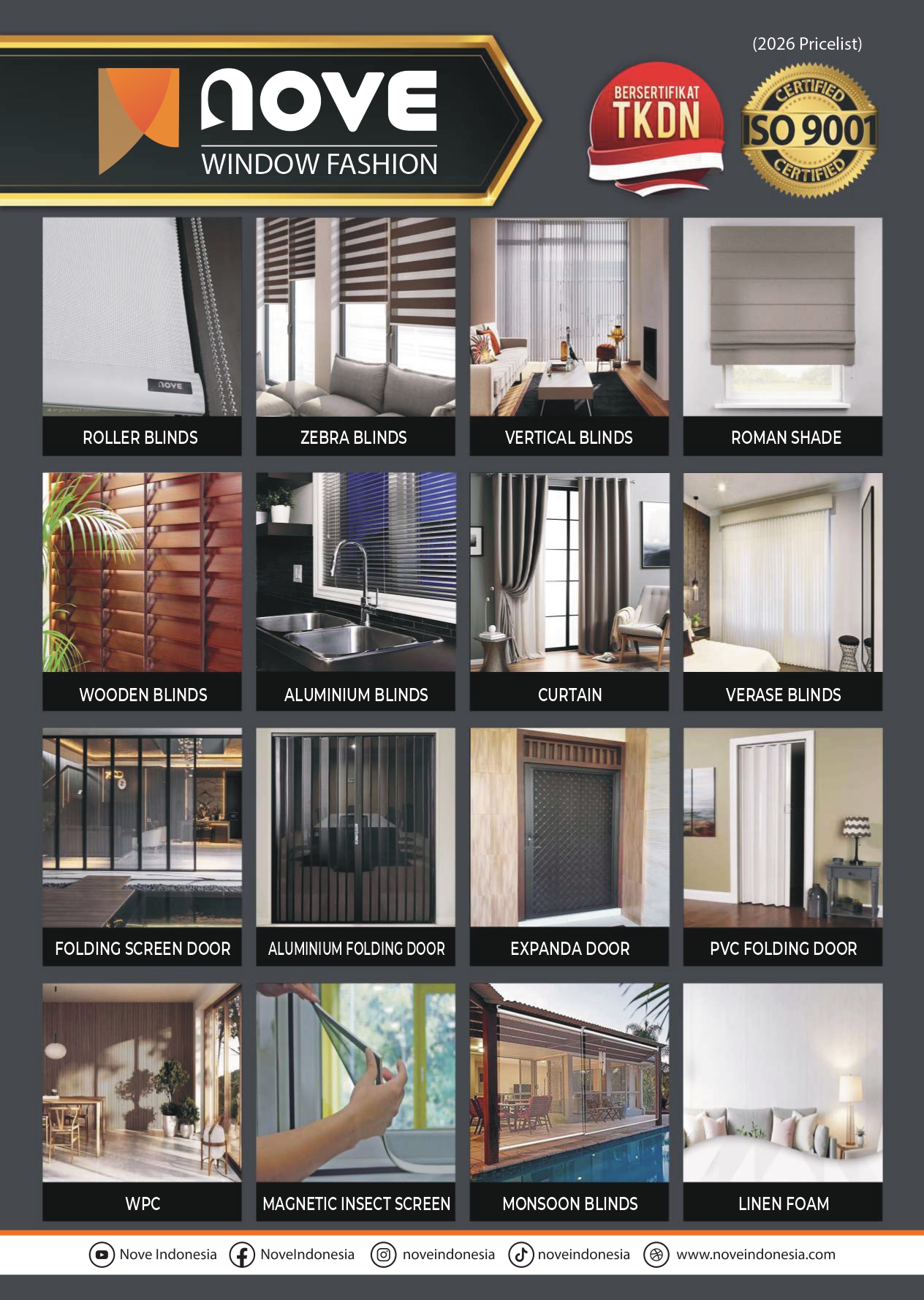 Katalog roller blinds